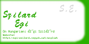 szilard egi business card